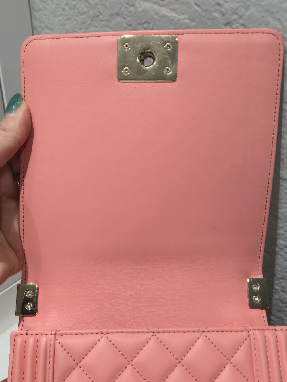 CHANEL Norrh South Boy With Champagne Gold Hardware - Picture 8 of 11